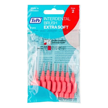 TePe Extra Soft mezizubní kartáčky 0,5 mm 8 ks červené